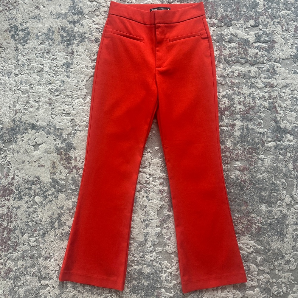 Zara Vibrant Red Dress Pants